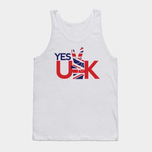 Yes UK - Patriotic British Pride Theme Tank Top